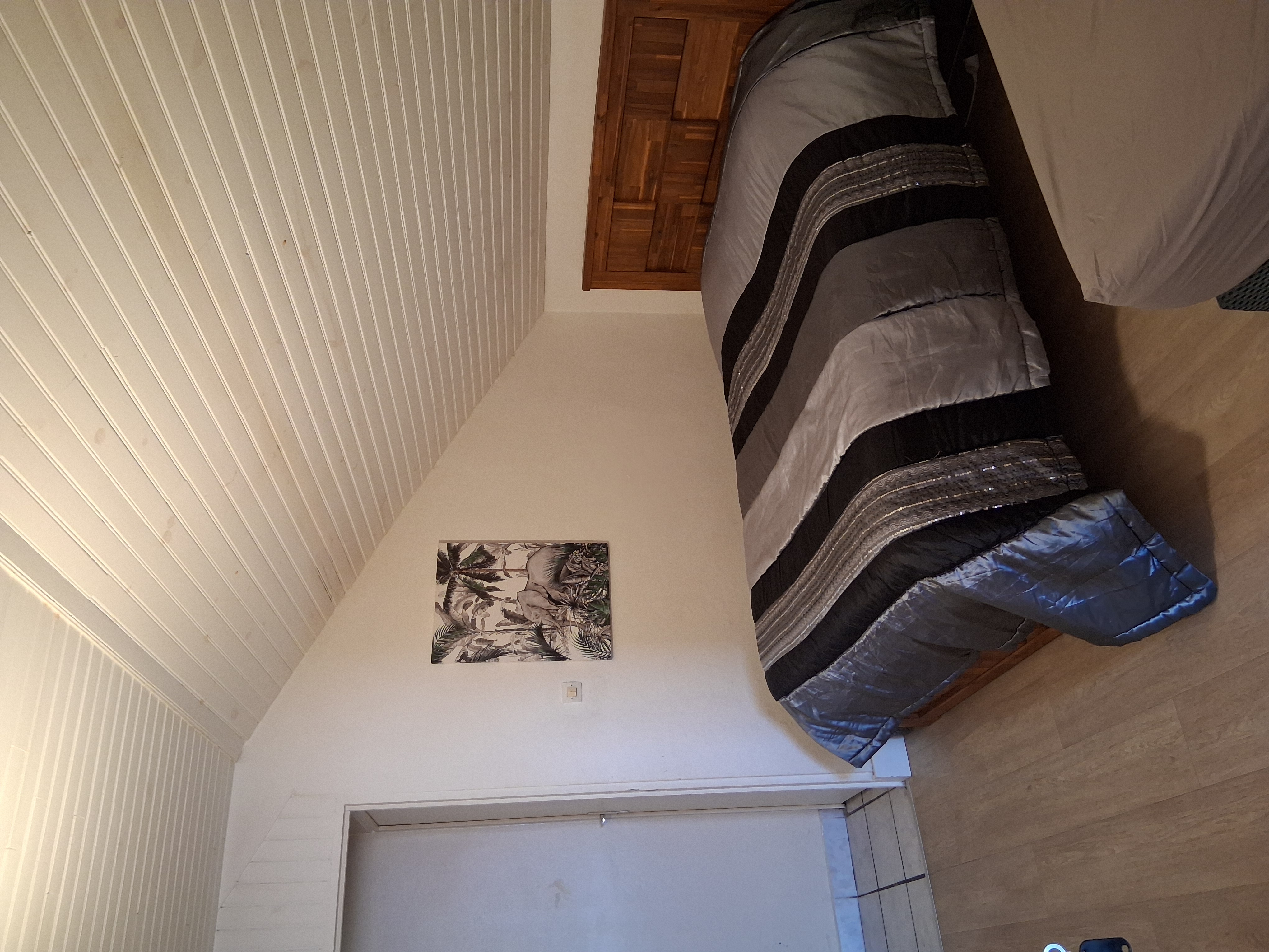 chambre sable petit lit double et lit simple