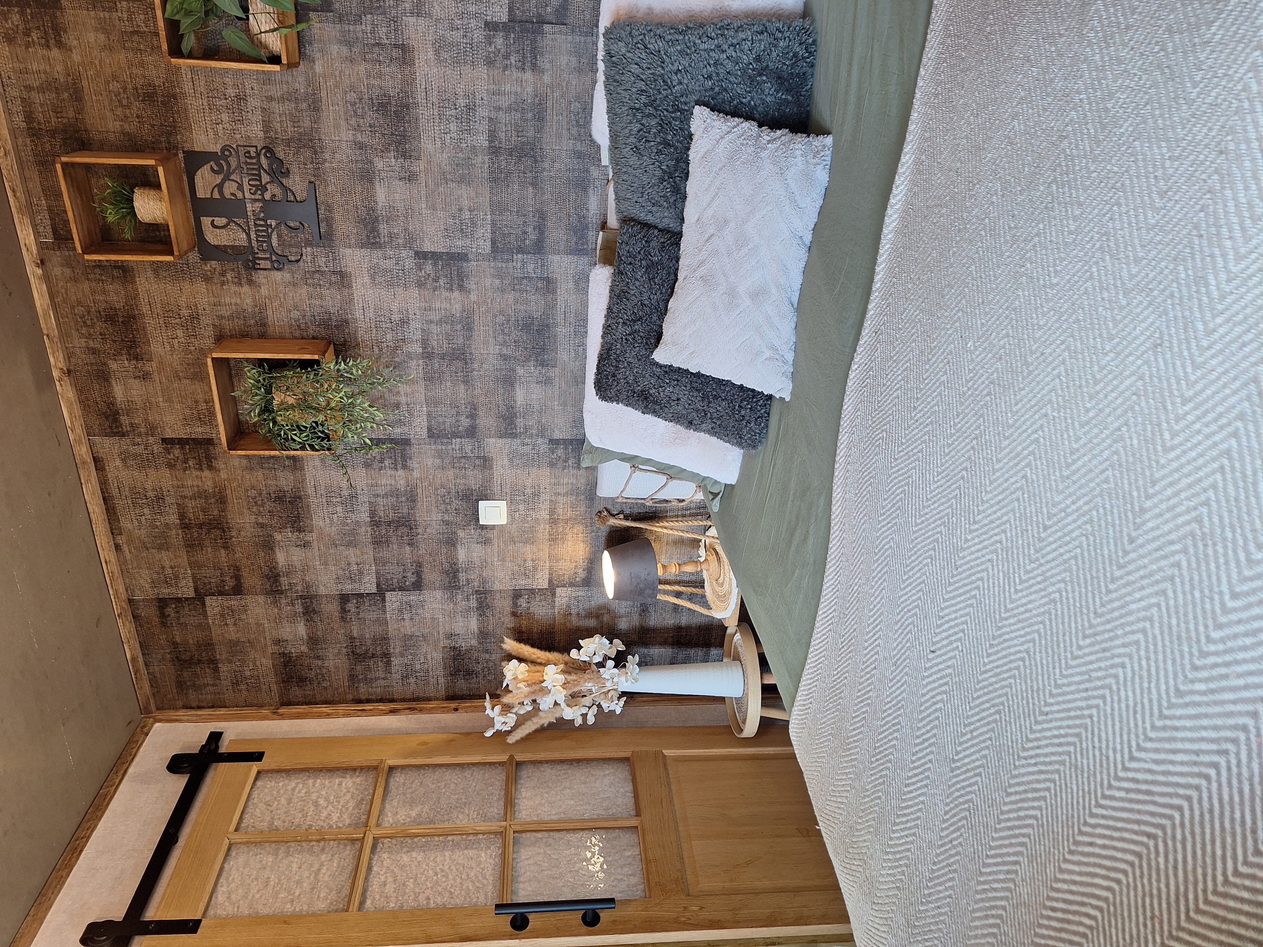 Chambre du lodge Temps 1solite avec lit Queen Size et literie haut de gamme