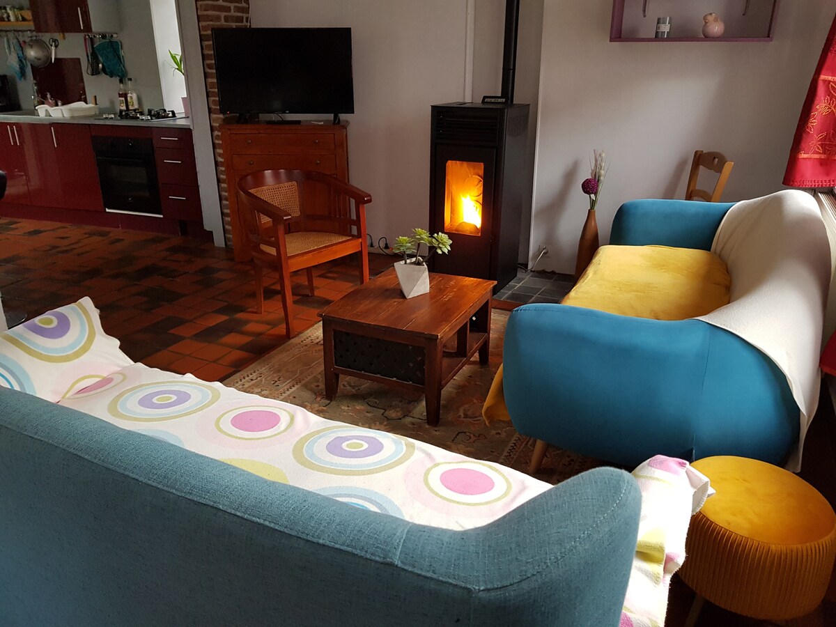 Gîte cosy 20 min de Lille6 personnes.